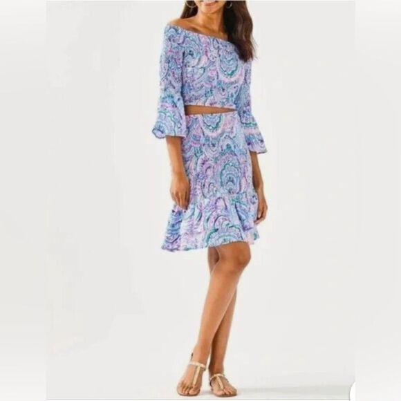 Lilly Pulitzer Soren Set Happy As A Clam - Picture 1 of 13